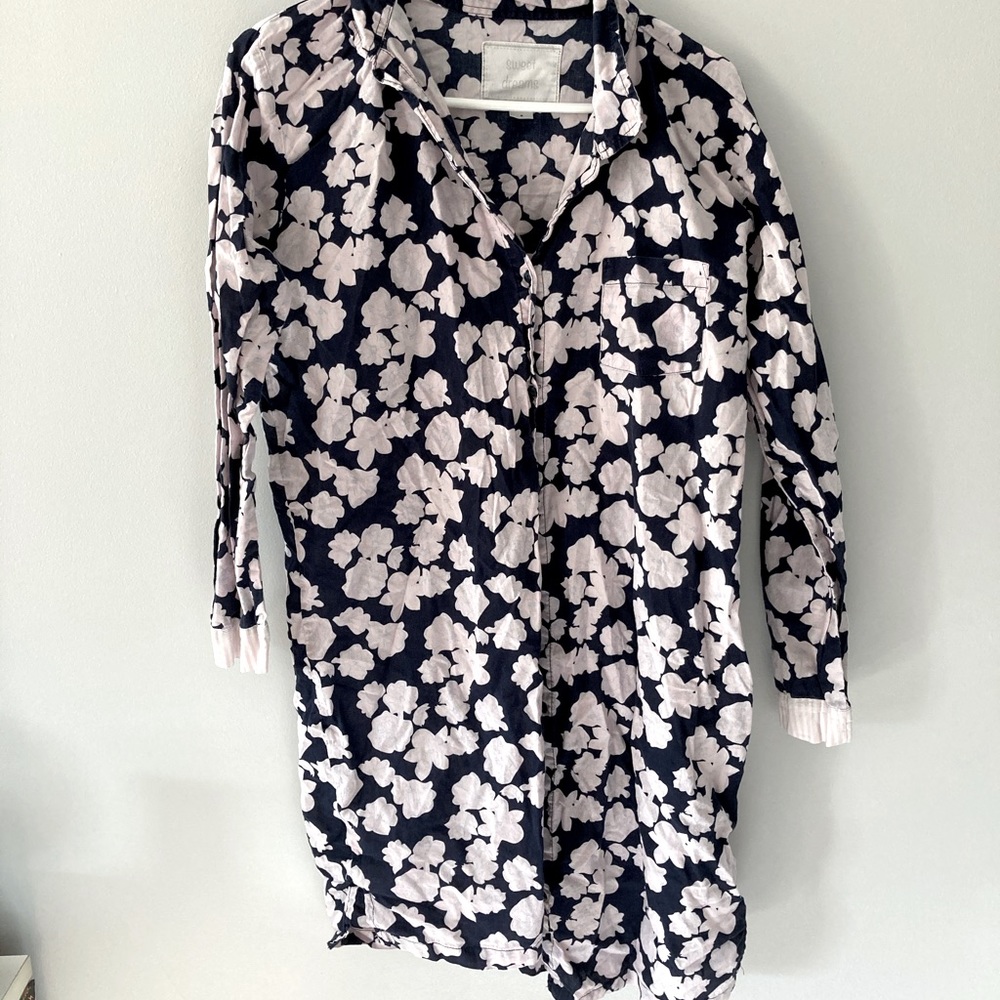 Sweet Dreams Long Sleeved Flower Nightgown